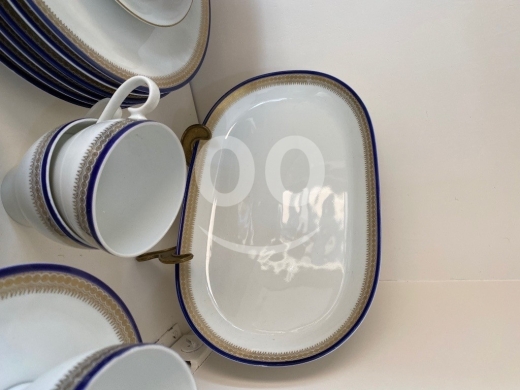 طقم عشاء بافاريا فوهينستراوس ملكي مذهب 42 قطعة | Royal Bavaria Vohenstrauss Porcelain Din… — 3