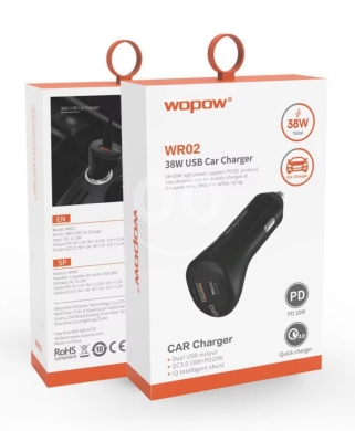 Wopow car adapter 38w