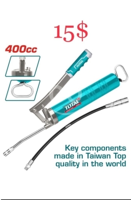DIY Tools & Materials in Tripoli - TOTAL 400cc Professional High-Pressure Grease Gun with Flexible Hose