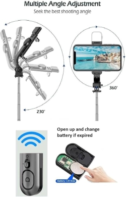 2 in 1 selfie stick and tripod — 8