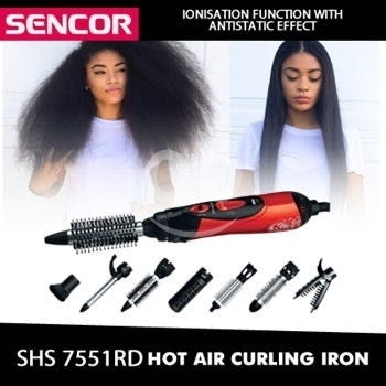 فرشاة تصفيف الشعر الحرارية من سينكور مع ملحقات | Sencor Hot Air Styler Brush with Attachm… — 2
