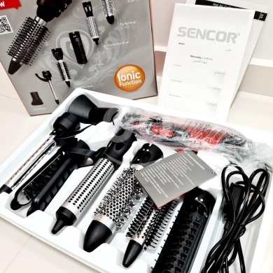 Health & Beauty in Nabatyeh - فرشاة تصفيف الشعر الحرارية من سينكور مع ملحقات | Sencor Hot Air Styler Brush with Attachments