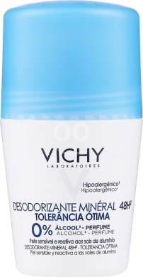 الصحة و الجمال في مدينة بيروت - مزيل عرق فيشي المعدني الخالي من أملاح الألومنيوم | Vichy 48H Mineral Deodorant Aluminum Free 50ml