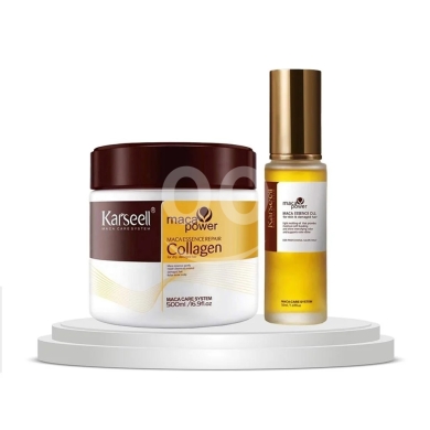 Santé & Beauté dans Beyrouth - طقم كارسل ماكا باور للعناية بالشعر (ماسك الكولاجين وزيت الماكا) | Karseell Maca Power Hair Care Set