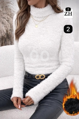 بادي فرو ناعم نسائي دافئ وأنيق | Elegant Women's Soft Faux Fur Bodysuit — 4