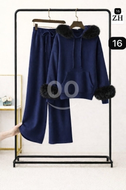 سيت نسائي قطن مصوف ناعم ومريح للاستخدام اليومي | Cozy Women's Fleece-Lined Cotton Set for… — 2