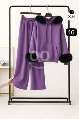 سيت نسائي قطن مصوف ناعم ومريح للاستخدام اليومي | Cozy Women's Fleece-Lined Cotton Set for… — 3