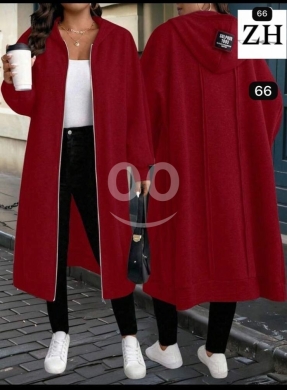 جاكيت فليس نسائي طويل دافئ وعصري | Trendy Long Women's Fleece Jacket — 6