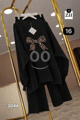 سيت نسائي شتوي ناعم مع فيونكة أنيقة | Premium Women's Winter Set with Elegant Bow — 5