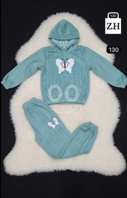 بيجاما شتوية من الفرو الناعم للأطفال (بناتي وصبياني) | Cozy Winter Faux Fur Pajama Set fo… — 5