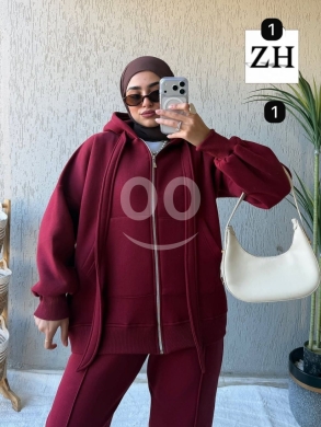 طقم فليس نسائي عصري مريح للاستخدام اليومي | Trendy Women's Fleece Set for Daily Use — 3