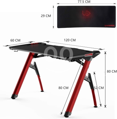 Ultradesk Professional Gaming Table | Ergonomic Design | Extra Large Mousepad | 180$… — 2