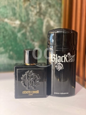 Health & Beauty in Taalabaya - Premium Men&#039;s Fragrance Set: Roberto Cavalli Uomo & Paco Rabanne Black XS - Intense Woody Aromatic
