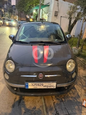 Fiat in Beirut City - فيات ٥٠٠ موديل ٢٠١٣