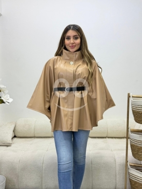 جاكيت جلد نسائي موديل كيب مميز - قياس وان سايز - أحدث صيحات الموضة الشتوية في لبنان بسعر … — 4