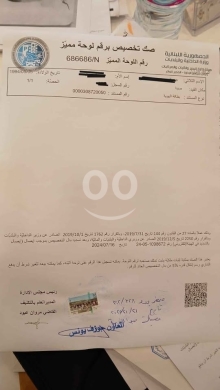 آخر في مدينة بيروت - صك تخصيص جاهز