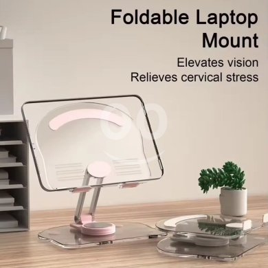 Computers Parts & Software Accessories in Achrafieh - قاعدة لابتوب قابلة للطي لراحة الرقبة والظهر | Foldable Ergonomic Laptop & Tablet Mount