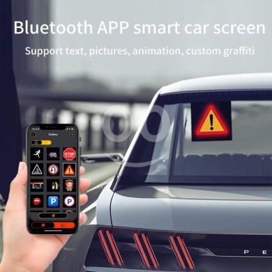 Other electronics in Achrafieh - شاشة سيارة ذكية بلوتوث LED مع قاعدة تثبيت | Bluetooth App Smart Car LED Screen with Mount