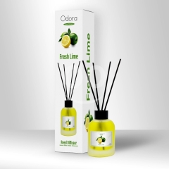 معطر أعواد أودورا برائحة الليمون المنعش | Odora Reed Diffuser - Fresh Lime Fragrance