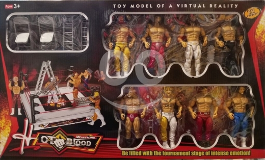 Autres biens dans Ras-Meska - لعبة مجسمات المصارعة الحرة أبطال القوة والبطولة | Wrestling OT Blood Ultimate Warrior Toy Set