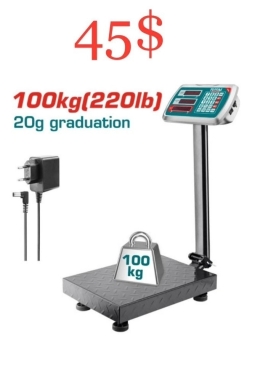 DIY Tools & Materials in Tripoli - Precision Digital Platform Scale 100kg - Compact Efficiency for Professional Use