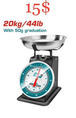 DIY Tools & Materials in Tripoli - Mechanical Spring Scale 20kg - Durable and Reliable Analog Weighing Solution