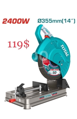 DIY Tools & Materials in Tripoli - Professional Total 2400W Cut-Off Saw - Heavy-Duty Metal & Inox Cutting Power for $119