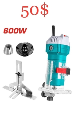 Outils et matériaux de bricolage dans Tripoli - Total 600W Professional Trimmer Router - Precision Wood Carving for $50
