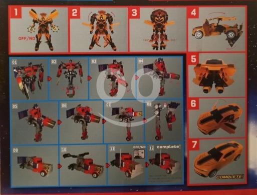 لعبة الروبوت المتحول اليدوي مع إضاءة وموسيقى | Manual Transformer Robot to Car Mode Toy — 4