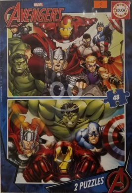 Autres biens dans Ras-Meska - بازل مارفل أفنجرز ٩٦ قطعة للأطفال +٣ صنع إسبانيا | Marvel Avengers Puzzle 2x48 Pcs Age 3+ Spain