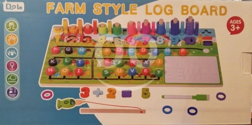 Other Goods in Ras El Metn - لوحة المزرعة التعليمية الخشبية ٤ في ١ للأطفال ٣+ | Farm Style 4-in-1 Educational Wooden Board 3+