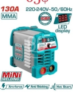 DIY Tools & Materials in Tripoli - TOTAL 130A Mini Inverter MMA Welding Machine with IGBT Technology and Digital LED Display (65$)