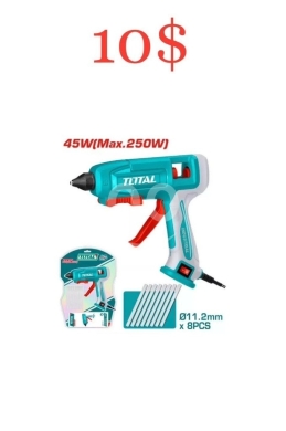 DIY Tools & Materials in Tripoli - فرد سيليكون توتال صناعي 45-250 وات مع 8 أصابع شمع 11.2 ملم للأعمال اليدوية والاحترافية (10$)
