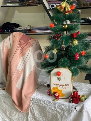 Premium Floral Printed Crepe Mandil - Excellent Quality & Elegant Drape ($8) — 2