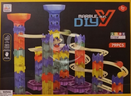 Other Goods in Ras El Metn - لعبة مسار الكرات المتدحرجة الملونة للأطفال 79 قطعة تركيب | Pcs Marble Run Building Set79