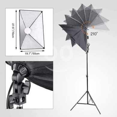 85W Softbox Lighting Kit - Professional Photography Studio Light with Remote Control — 2