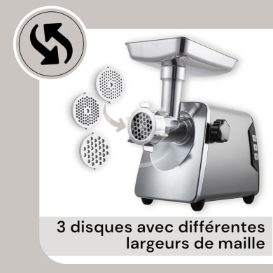 فرامة لحمة وكبة كهربائية احترافية ستانلس ستيل | Professional Stainless Steel Meat Grinder… — 4