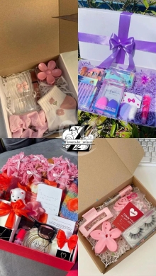 صندوق هدايا فاخر مع ورد وشوكولاتة وإكسسوارات | Luxury Gift Box with Roses & Accessories — 3