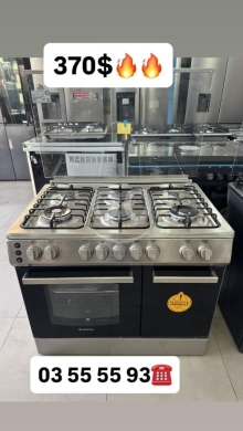Kitchen appliances in Khalde - Ariston 5-Burner Full Stainless Steel Gas Cooker - Professional Grade - $370