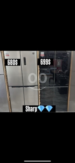 Sharp 4-Door Side-by-Side Refrigerator - 10-Year Warranty - From $680