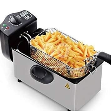 Kitchen appliances in Sahat Al Nour - مقلاة عميقة احترافية ستانلس ستيل سعة 4 لتر | Professional 4L Stainless Steel Deep Fryer