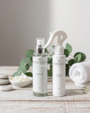 Health & Beauty in Moughaïrieh - 100% Organic Handmade Hair Care Duo | Leave-In Spray & Hair Oil (100ml)