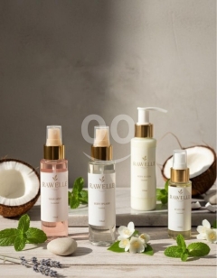 Rawelle Organic Bodycare Set | 4-Piece Handmade Routine | Hair & Body Care