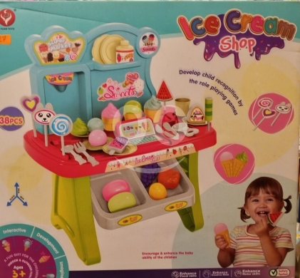Autres biens dans Ras-Meska - لعبة متجر الآيس كريم للأطفال 38 قطعة لتنمية الخيال والتفاعل | Ice Cream Shop 38 Pcs Toy Set