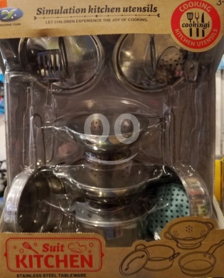 Other Goods in Ras El Metn - طقم أواني المطبخ الستانلس ستيل للأطفال من سن +٣ | Stainless Steel Suit Kitchen Cookware Set Age 3+
