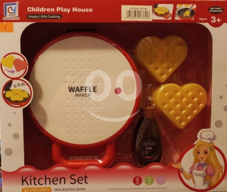 Other Goods in Ras El Metn - طقم لعبة ماكينة صنع الوافل للأطفال من سن +٣ | Waffle Maker Kitchen Playset Happy Little Cooking 3+