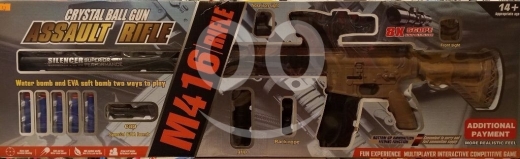 Other Goods in Ras El Metn - بندقية M416 الهجومية بكرات الكريستال والرصاص اللين +١٤ | M416 Assault Rifle Water & EVA Bomb 14+