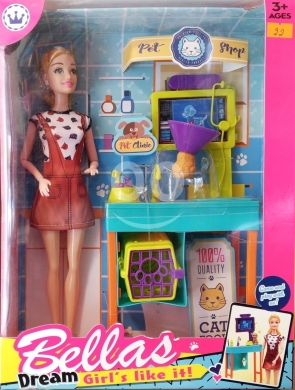 Autres biens dans Ras-Meska - مجموعة دمية بيلا مع متجر الحيوانات الأليفة للأطفال | Bella&#039;s Doll with Pet Shop Toy Set for Kids