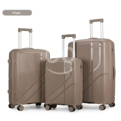 طقم شنط سفر مودرن 3 قطع متينة بمقاسات متنوعة وألوان أنيقة | Modern 3-Piece Durable Luggage Travel Se