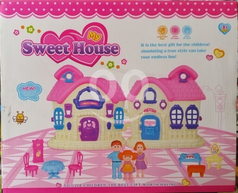 منزل الدجاج الوردي الممتع للأطفال مع ملحقات لعب | Sweet House Toy Chicken Gift Set for Ki… — 2